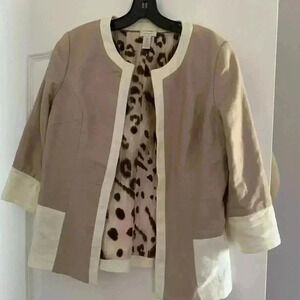 Chico’s beautiful reversible jacket  size 0 ( small) 3/4 sleeve length. …